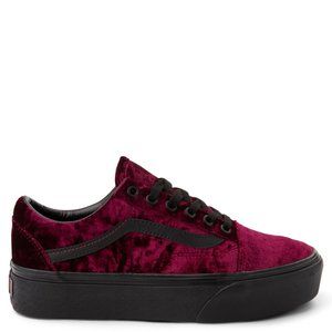 Vans Old skool Crushed velvet platform Sneakers New